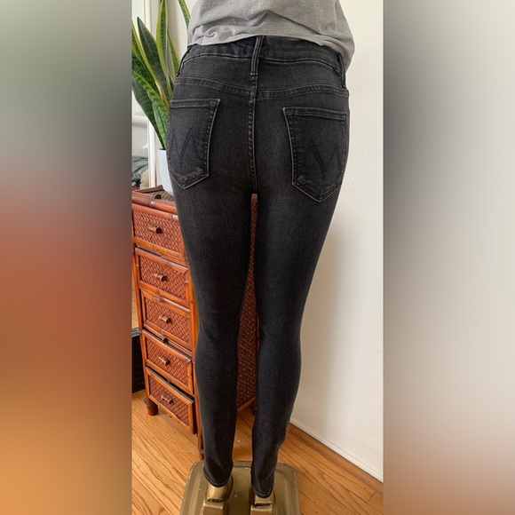 Mother denim jeans size 27” high waist, denim black - Picture 8 of 9